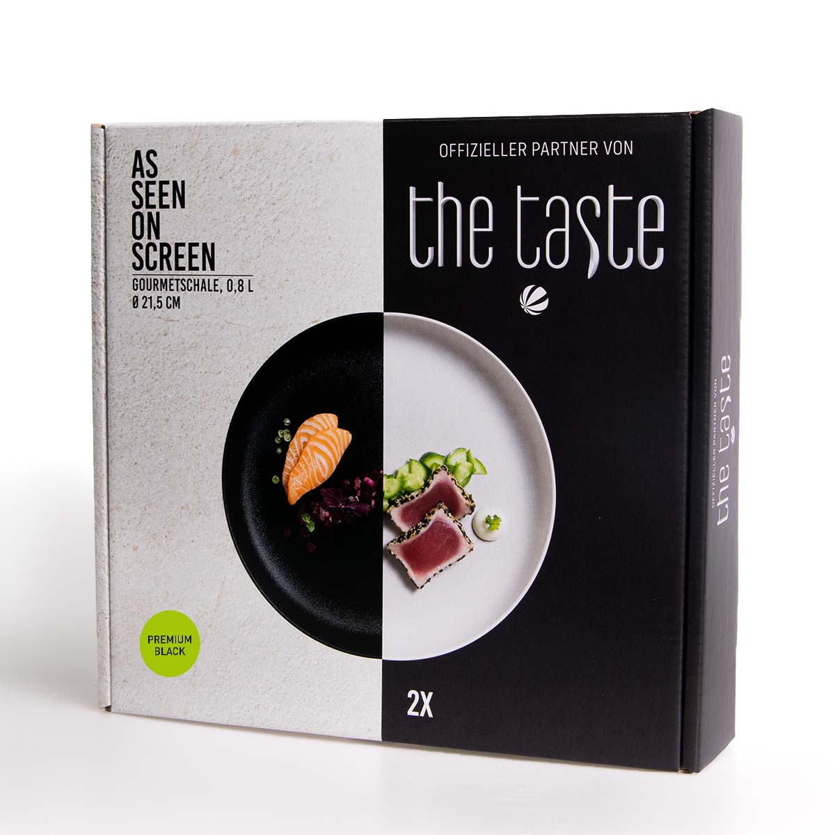 The Taste Gourmetschale Ø 21,5 cm - Inhalt 0,8 l - Premium Black (2er Set)